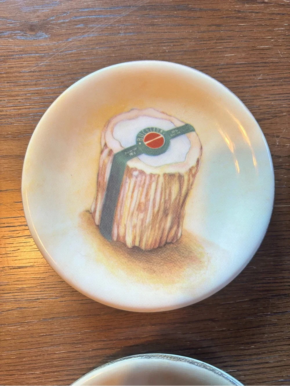 Williams Sonoma Cheese-Themed Decorative Accent Plates in Cream and Tan